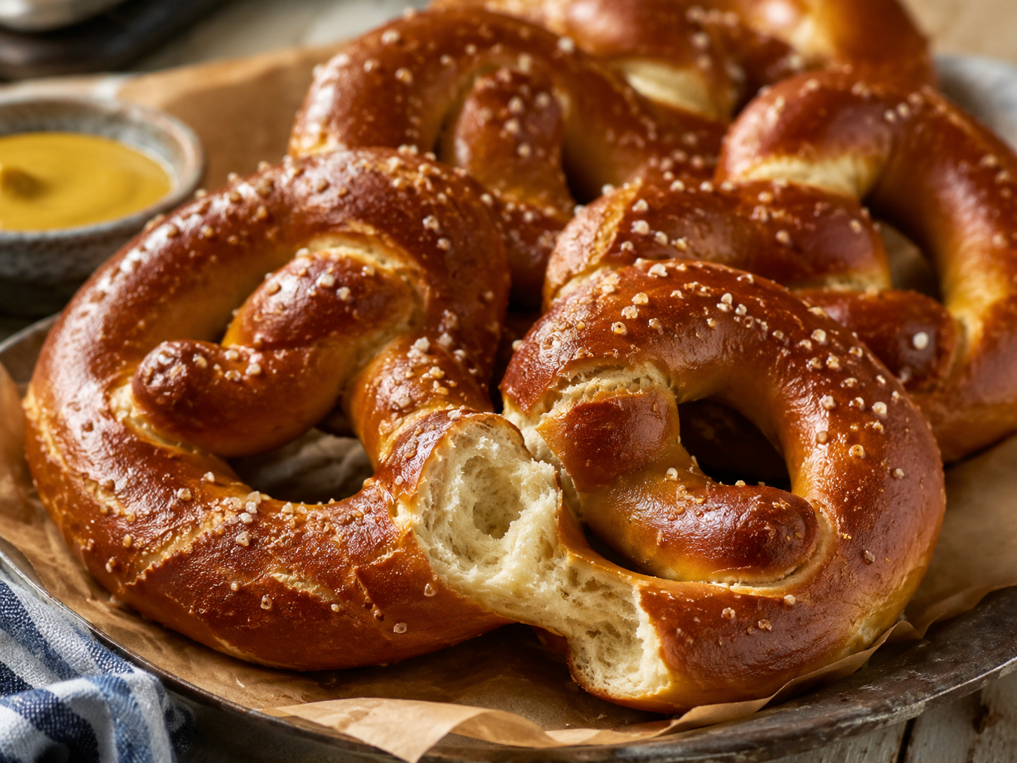 Soft & Chewy Hot Pretzels