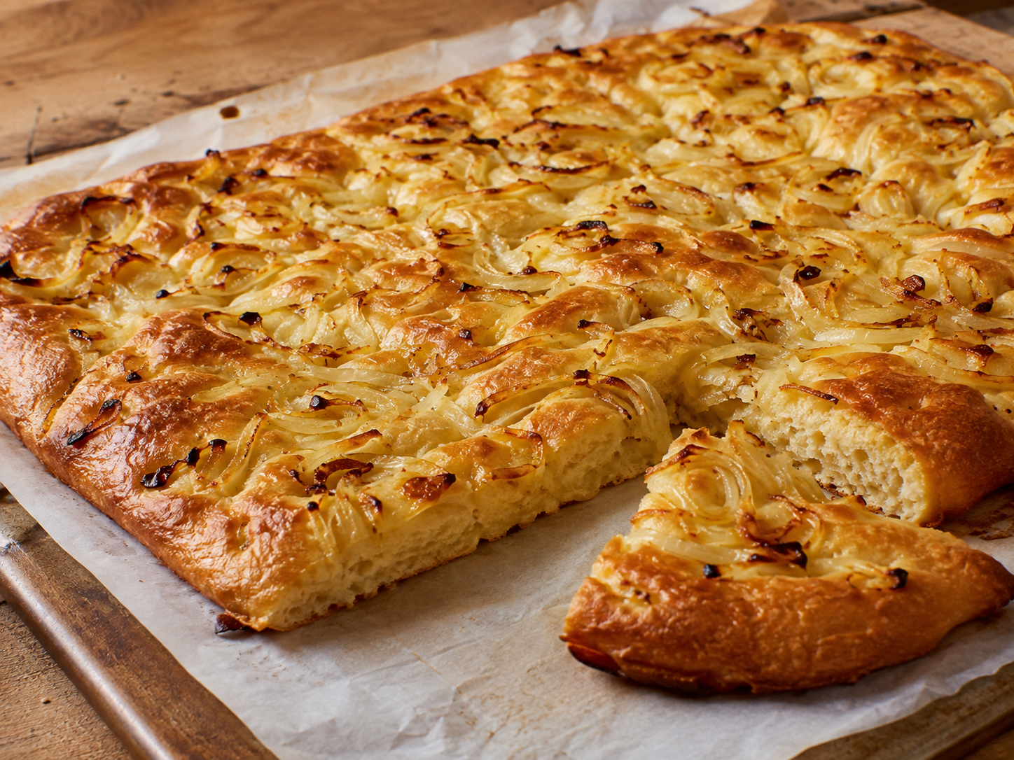Golden Onion Flatbread