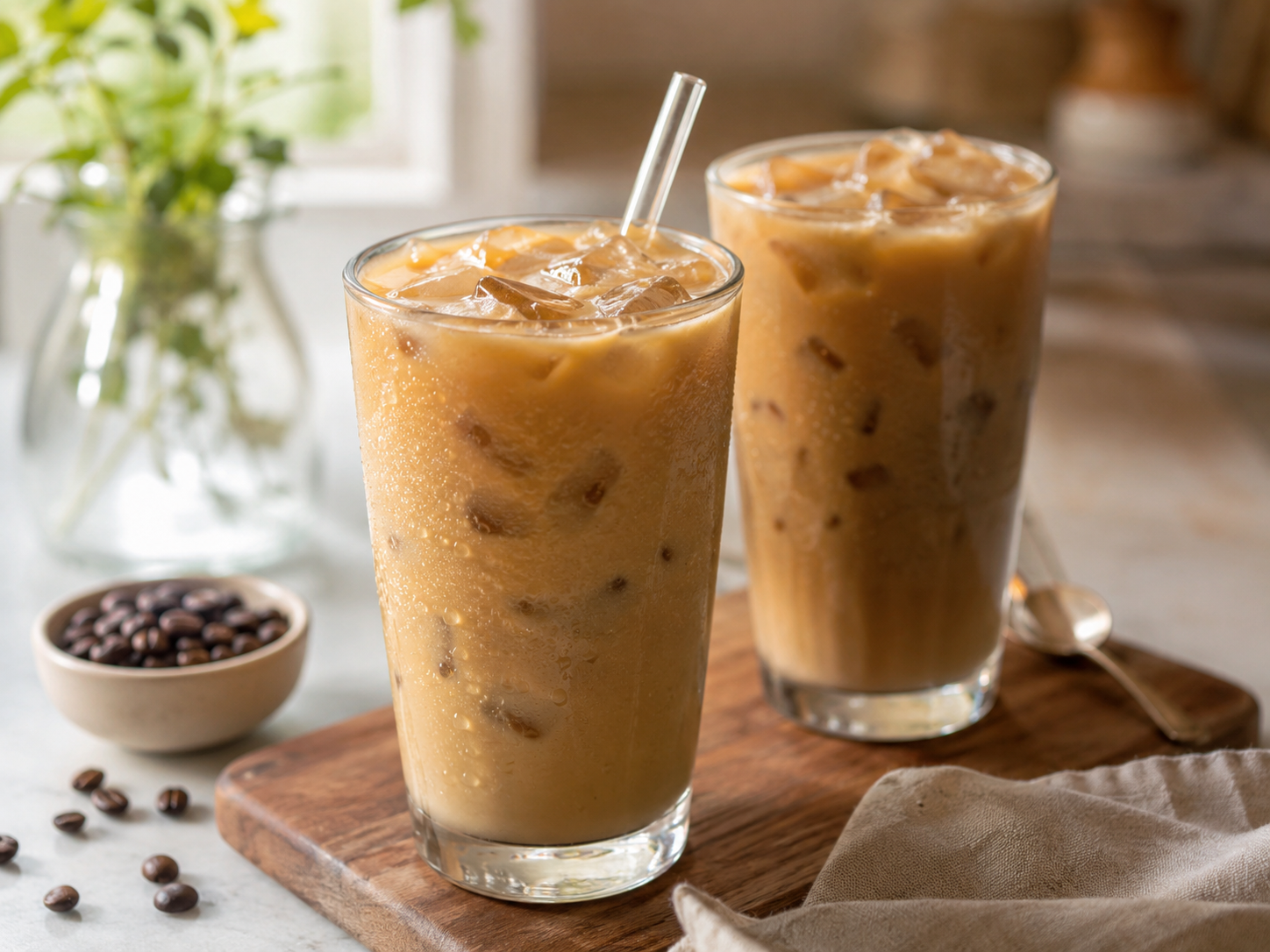 Creamy Vanilla Iced Coffee