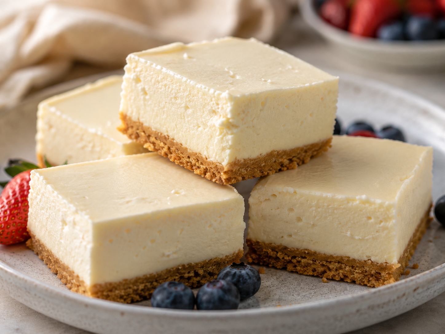 Frozen Creamy Cheesecake Squares