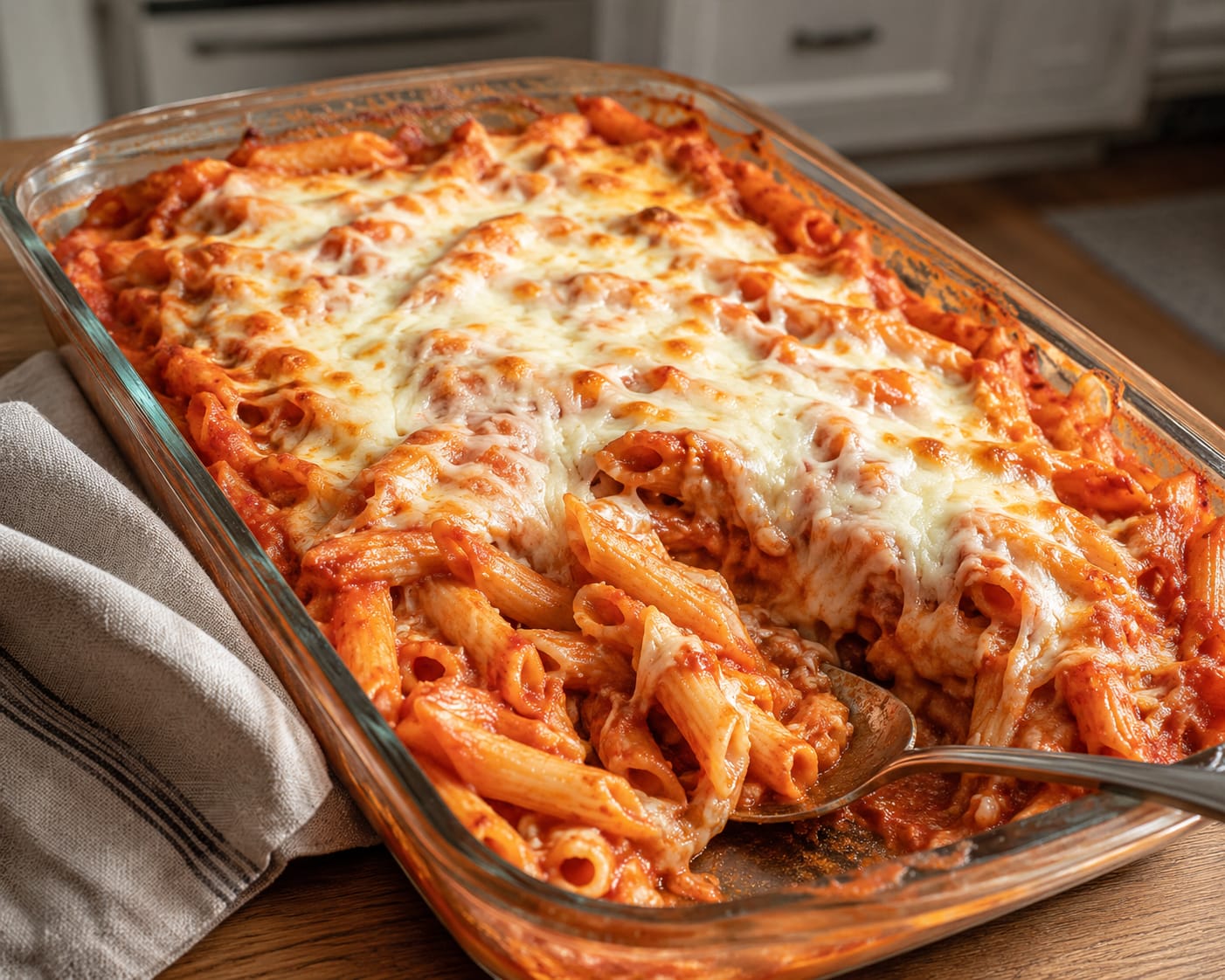 Creamy No-Pot Baked Ziti
