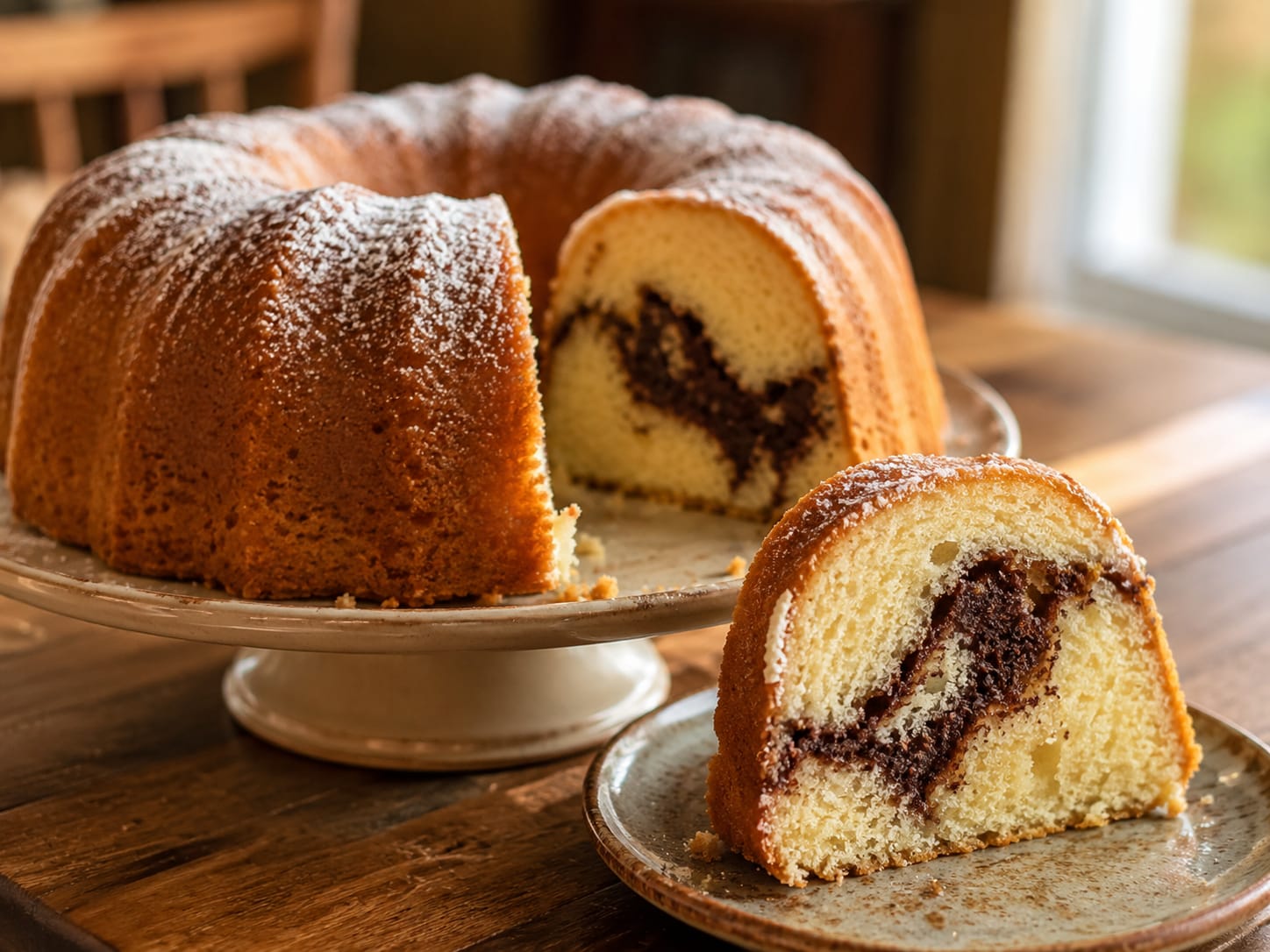 Bubby’s Chocolate Ribbon Bundt Cake
