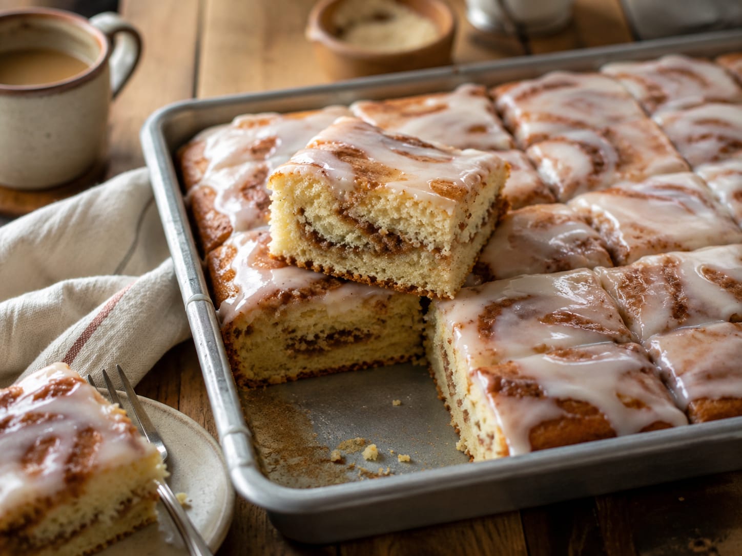 Glazed Cinnamon Swirl Cake