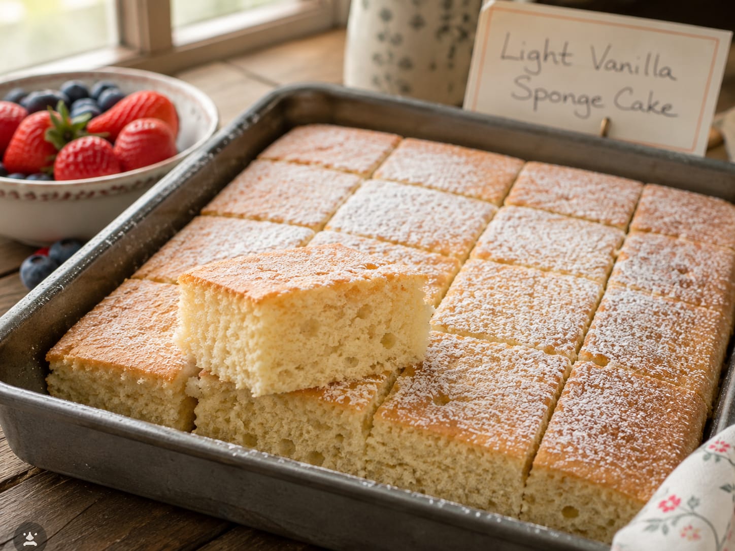 Light Vanilla Sponge Cake