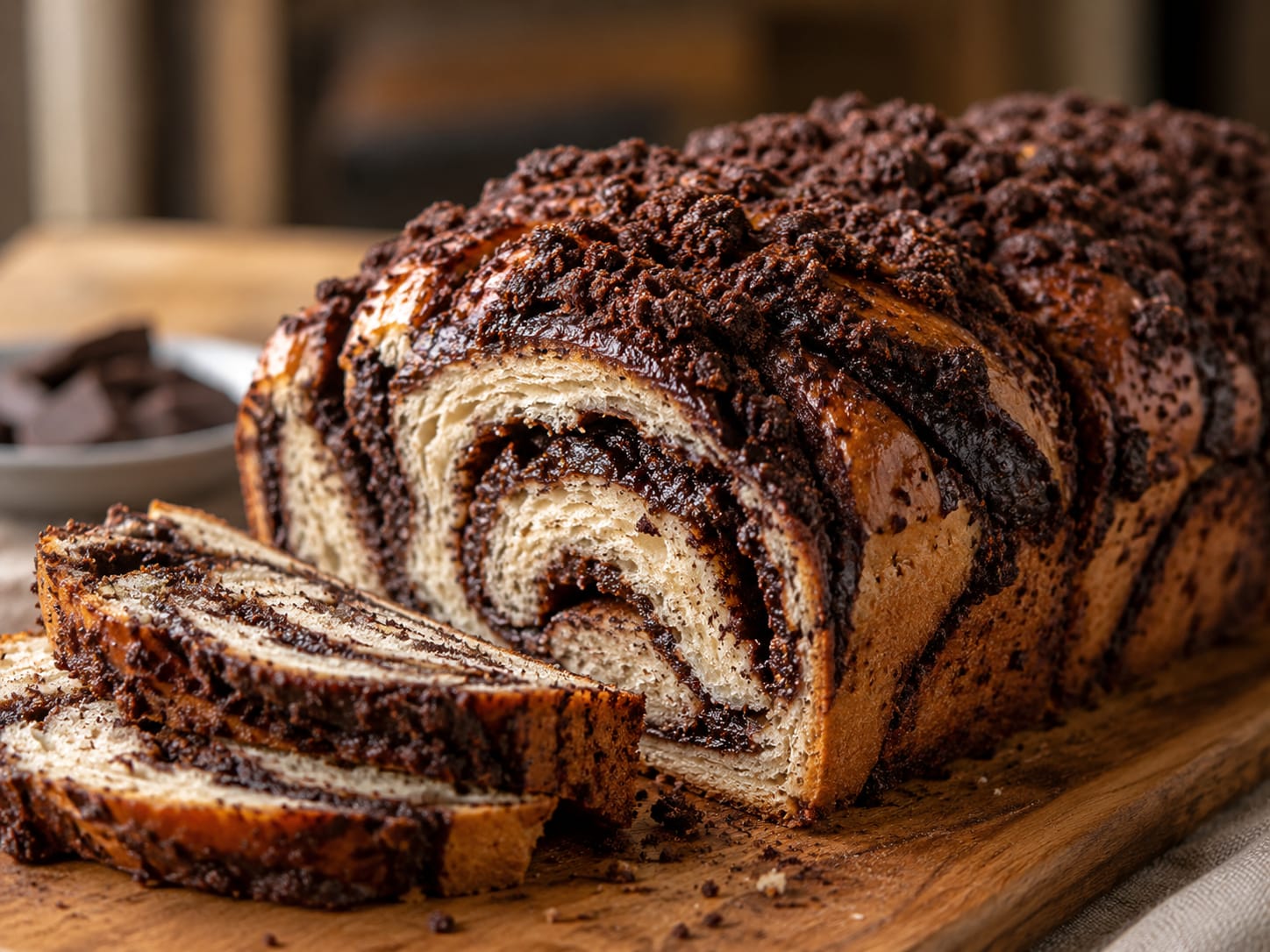 Meltaway Chocolate Crumb Babka
