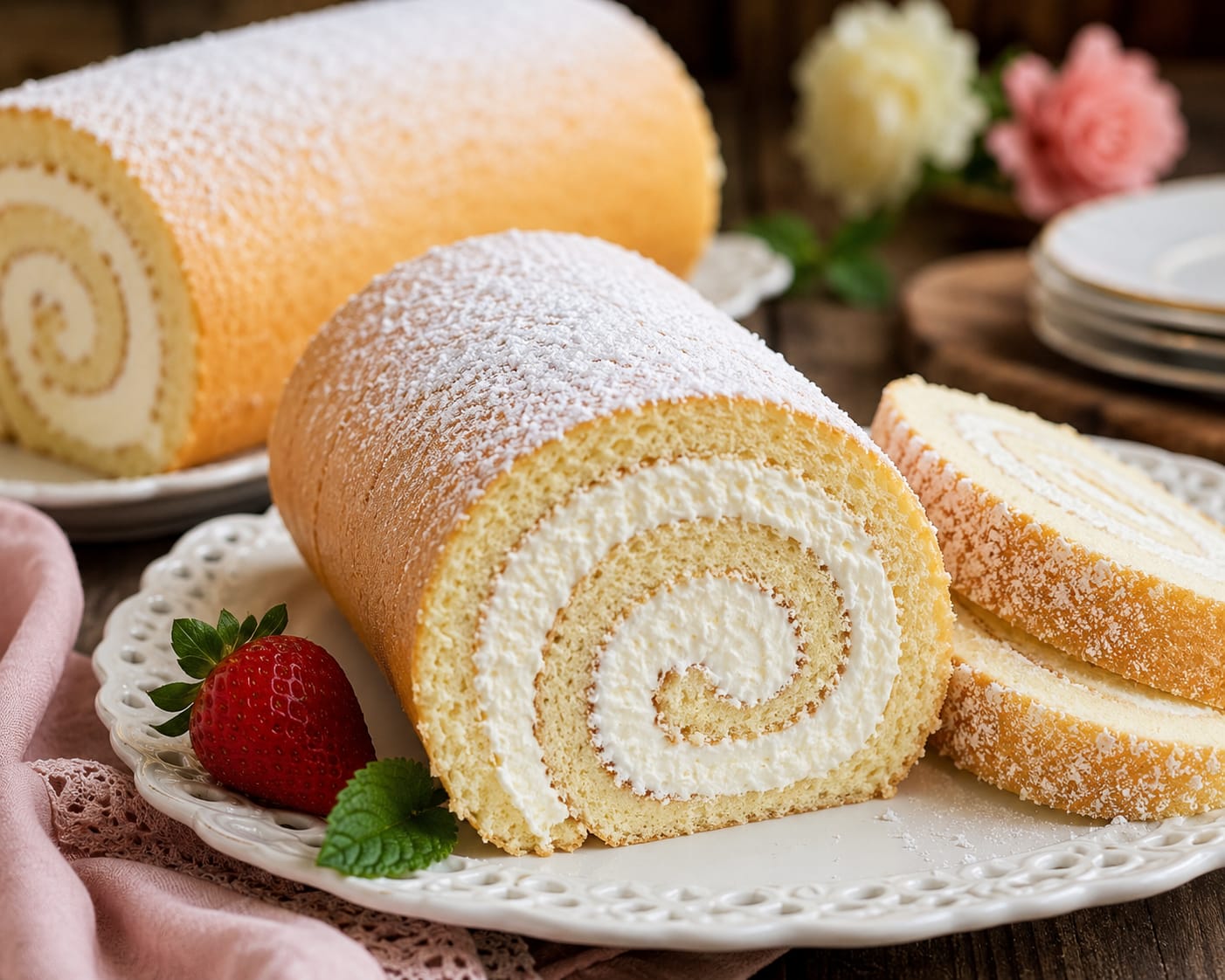 Classic Vanilla Cream Roll