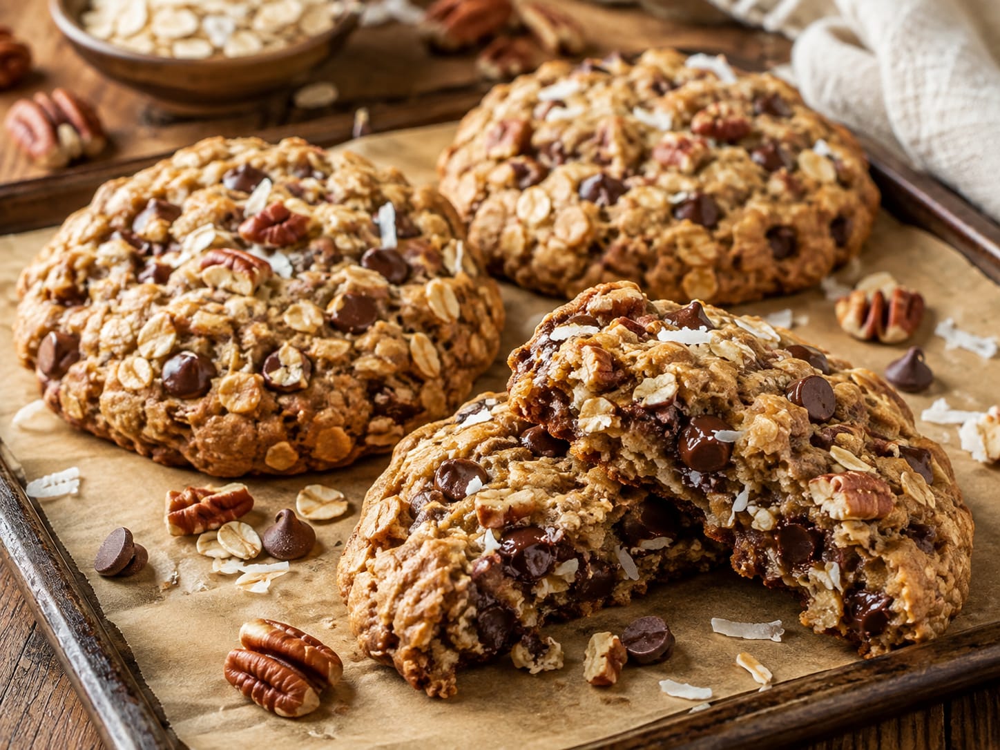 Loaded Jumbo Oatmeal Cookies