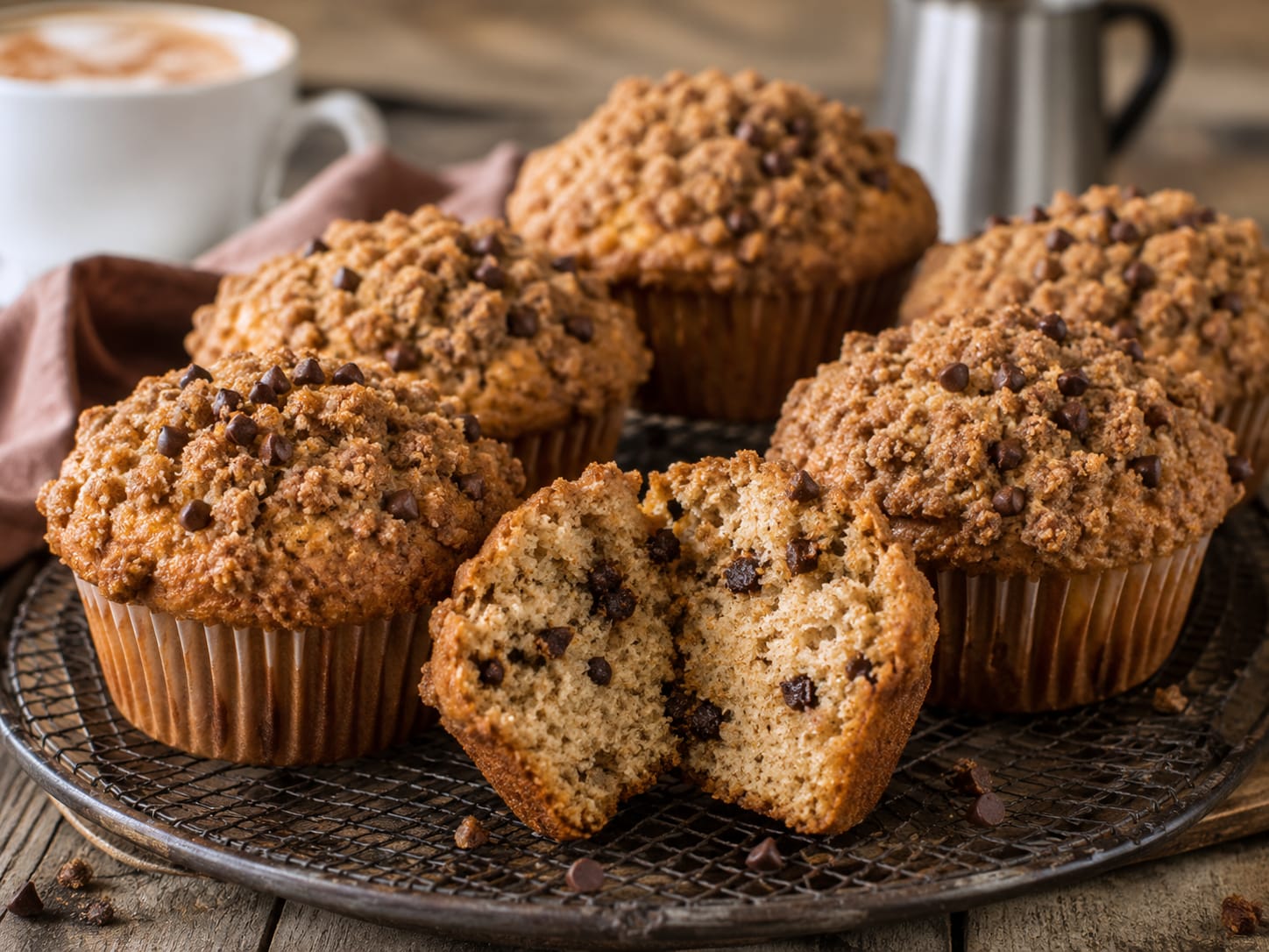 Cappuccino Crumb Muffins