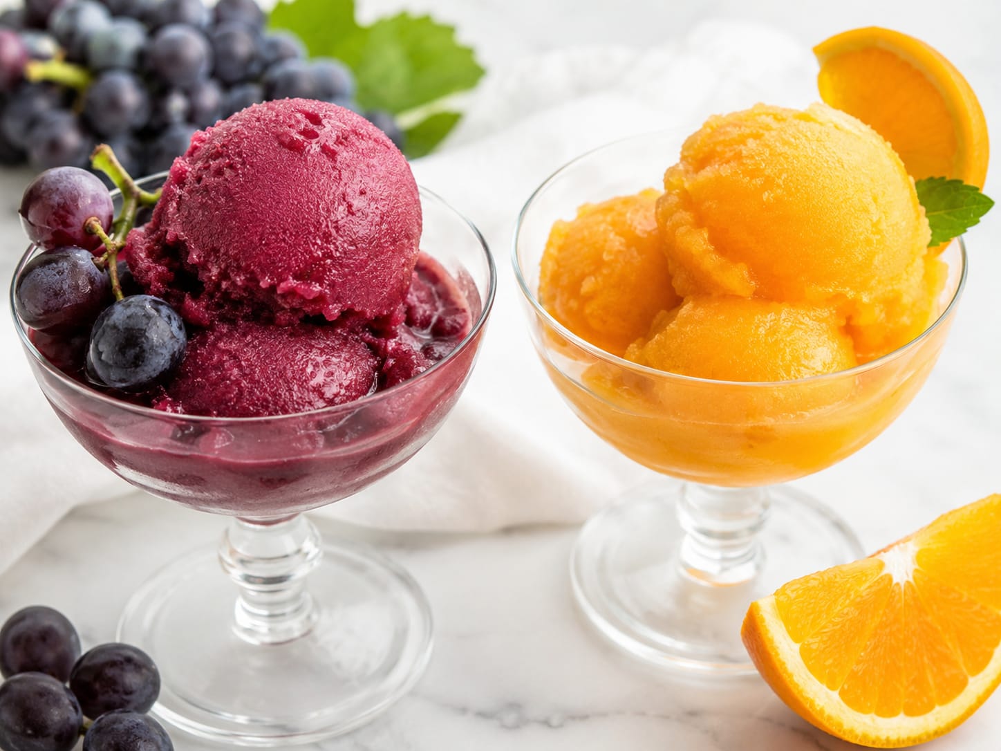Grape or Orange Sorbet