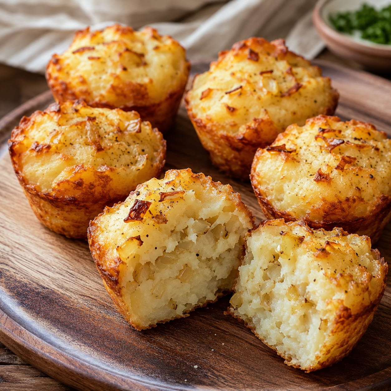 Doughless Potato Knish Cups