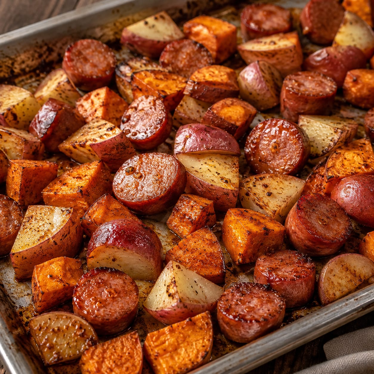 Roasted Potatoes & Franks