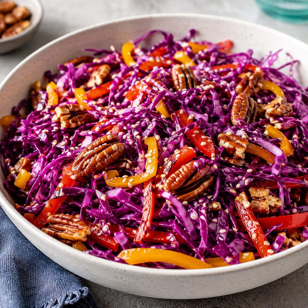 Crunchy Purple Cabbage Salad