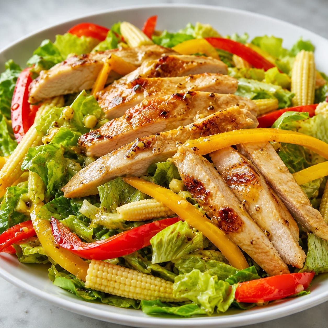 Honey Mustard Grilled Chicken Salad