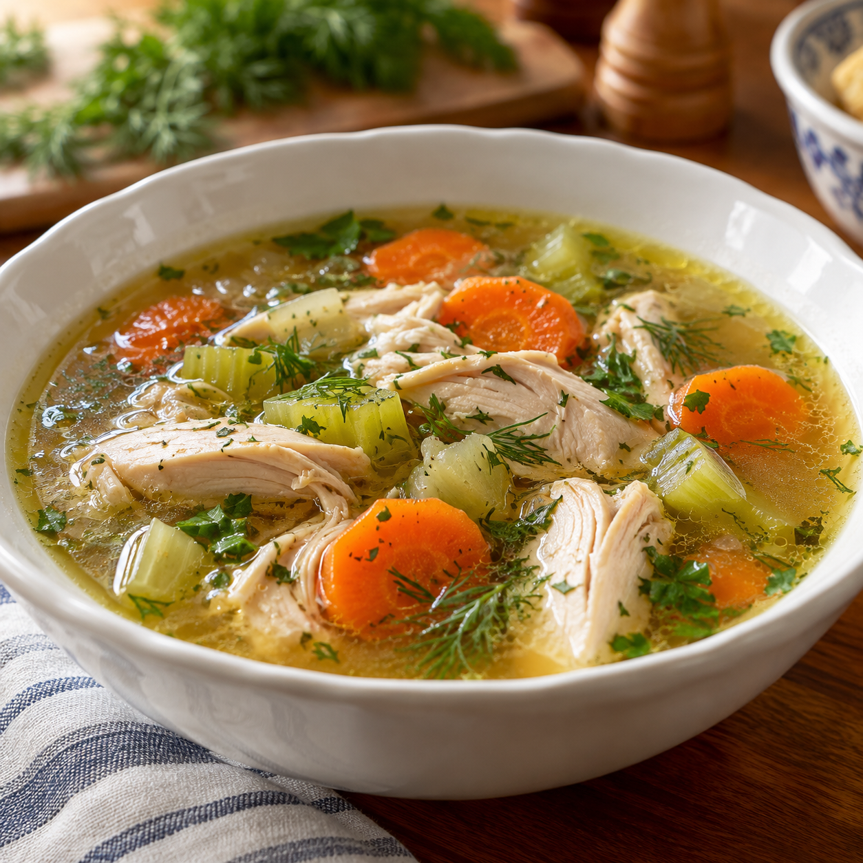 Bubby's Chicken Soup, finished recipe photograph