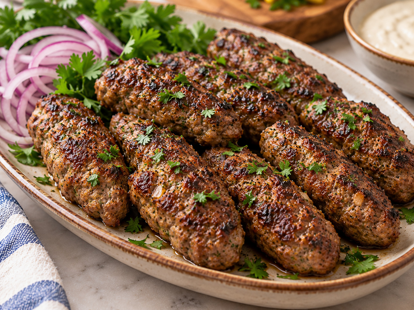 Oven-Baked Beef Kofta Kebabs